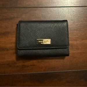 Kate Spade Bifold Coin Purse Wallet Black